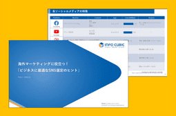海外マーケティングに役立つ！「ビジネスに最適なSNS選定のヒント」の資料ダウンロードページのサムネイル