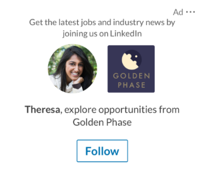 Linkedin　フォロワー広告